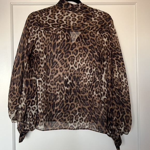 Nili Lotan - silk leopard print blouse - Size XS - Picture 5 of 5